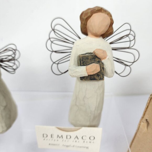 Willow Tree Angel Of Learning Figurine & Ornament Set By Susan Lordi Demdaco - Picture 3 of 8